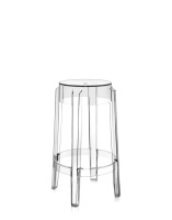 Charles Ghost 65 cm Bar Chair Transparent