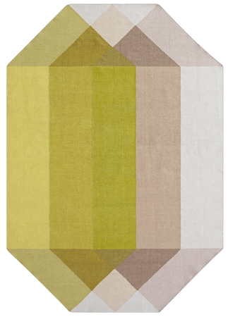 Gan Diamond Pink-Yellow Outdoor Carpet