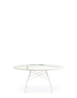 Glossy XXL Ø150 cm Table White White