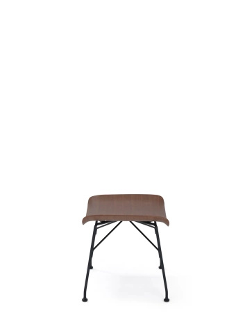 S/Wood Basic Veneer Podnóżek Ciemne Drewno Czarny FSC™