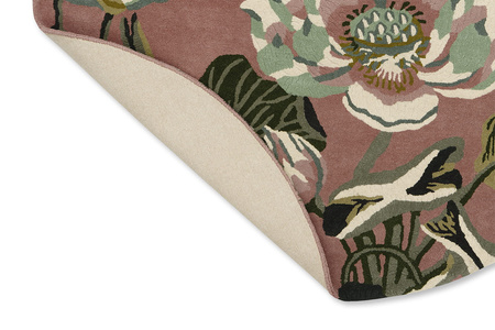 Wedgwood Waterlily Round Dusty Rose rug 038602