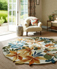 Sanderson ROBIN'S WOOD RUSSET BROWN ROUND rug 146501