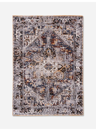 Louis de Poortere Antiquarian Antique Heriz Divan Rug Blue 8707