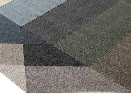 Gan Diamond Nude-Petrol Outdoor Carpet