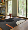 Orla Kiely Geo Flower Graphite Carpet 60605