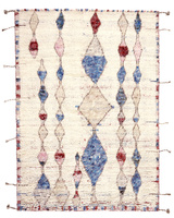 Reza's Tribe Ivory Blue rug