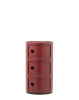 Componibili New Colors 3 Burgundowy