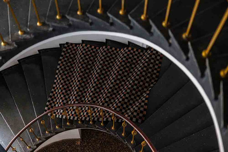 Magda Fornal Flicker Black Grey Brown carpet 5018