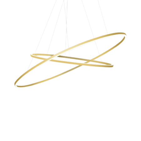 Nemo Ellisse Double 2700 K Gold Pendant Lamp