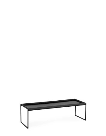 Trays 120 cm x 40 cm Stolik Czarny