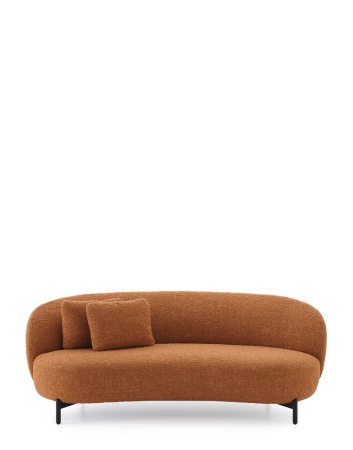Lunam Curly Sofa Pomarańczowy