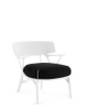 A.I. Lounge Bouclé Chair White Black