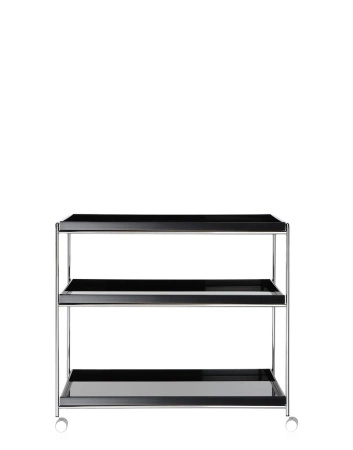 Trays 80 cm x 40 cm Wózek Czarny