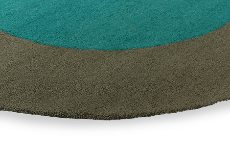 Brink&Campman Festival Round Aqua Rug 496308