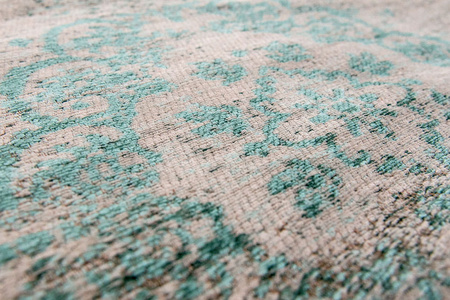 Louis de Poortere Fading World Medallion Jade Oyster rug 8259