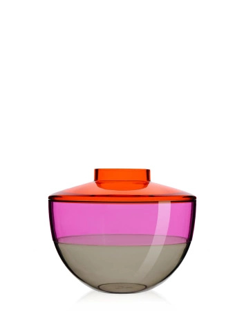 Shibuya Vase Orange Purple Gray