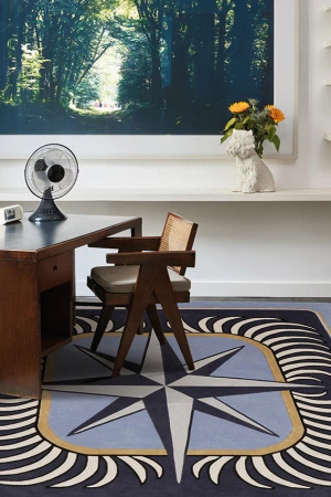 Toulemonde Bochart Compass Bahamas rug