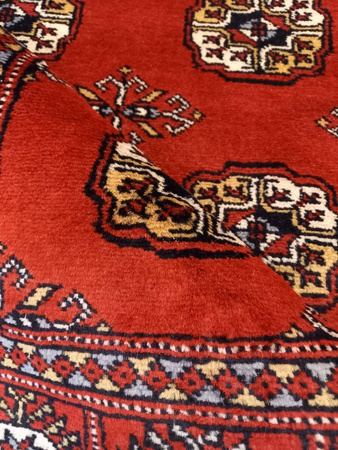 Pakistan Bokhara Wool Carpet 124008 095 x 151