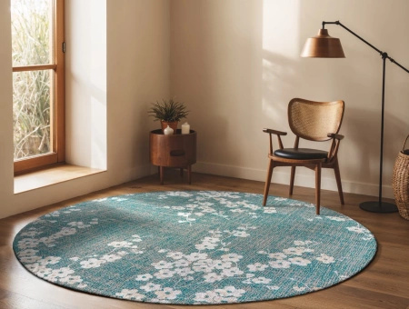 Dywan Louis de Poortere SAKURA LAKE BLUE 9850