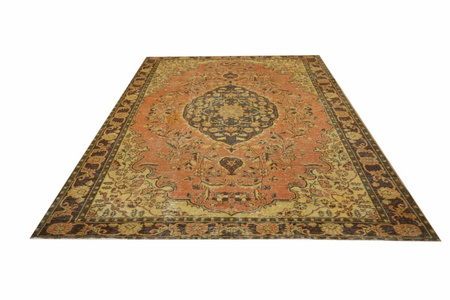 Vintage Iranian Wool Rug Unique 12139 191 x 288
