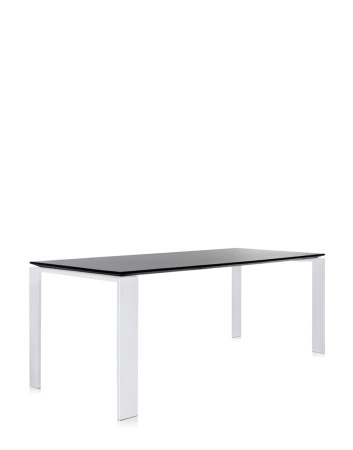  Four Soft Touch 190x79 cm Table White Black