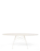 Glossy XXL Outdoor Oval 192x118 cm Stół Biały