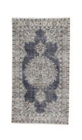 Vintage Iranian Wool Carpet Unique 12277 117 x 212