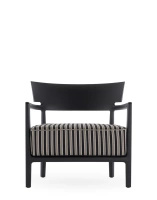 Cara Mat Outdoor Armchair Black Light Brown Stripes