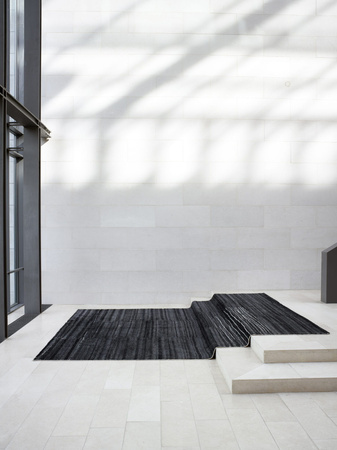 Landscape Fields Charcoal rug