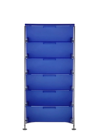 Mobil 6 Drawers With Feet Dresser Blue