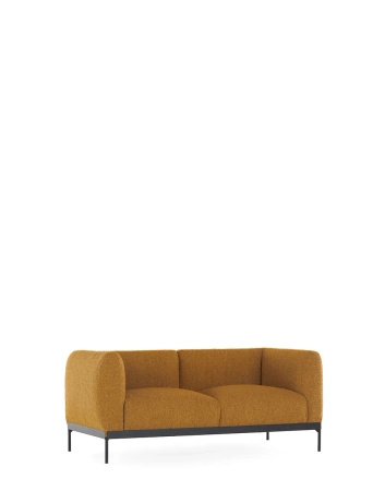 Asia Sofa Two-Seater (Bouclè) Mustard