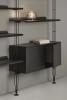 Adam Wood with Container 2 Bookcase Dark Wood