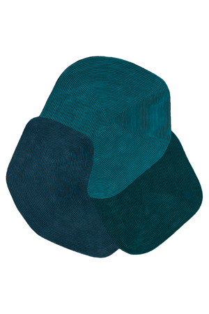 Toulemonde Bochart Tumulus Bleu Carpet