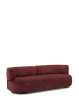 K-Waiting Chenille Sofa Maroon
