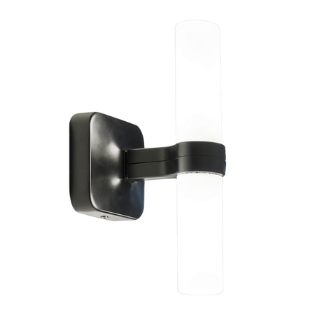 Nemo Crown Applique Black Plated Wall Lamp