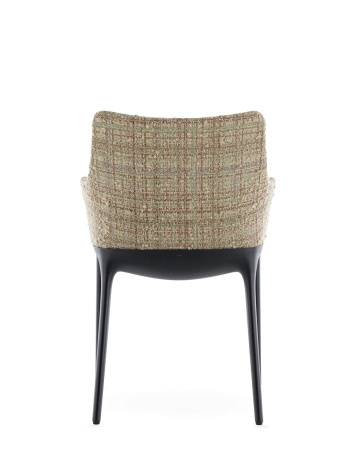 Eleganza Nia Peony Plain Chair Black Cream