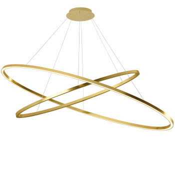 Lampa Wisząca Nemo Ellisse Double Mega 3000 K Złoty