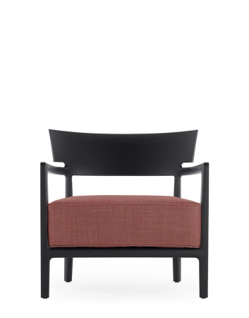 Cara Mat Outdoor Armchair Black Maroon