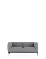 Asia Two-Seater Sofa (Cotone Plain) Gray