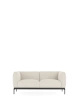 Asia Two-Seater Sofa (Bouclè) White