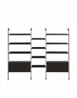 Adam Wood with Container 3 Bookcase Black Ash