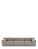 Plastics Outdoor Liberty 3 Seater Sofa Beżowy