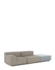 Plastics Outdoor Liberty 2 Seater + 1 Pouf Obi Check Sofa Beige