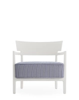 Cara Mat Outdoor Armchair White Blue