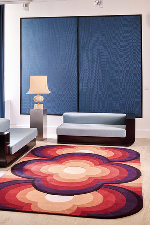 Toulemonde Bochart Flower Power Fuchsia Carpet