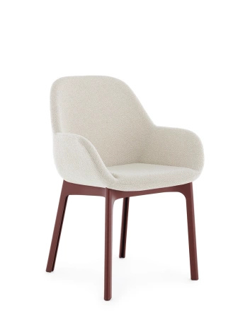 Clap Tissue Shirley Armchair Burgundy White