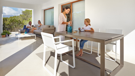 Gandiablasco Flat Dining Chair With Armrests