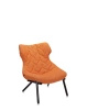 Foliage Trevira Armchair Black Orange