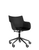 Q/Wood Basic Veneer Chair with Wheels Black Wood Black FSC™