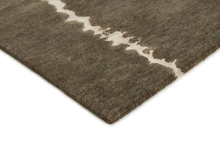 Reza's New Age Path Rug Brown